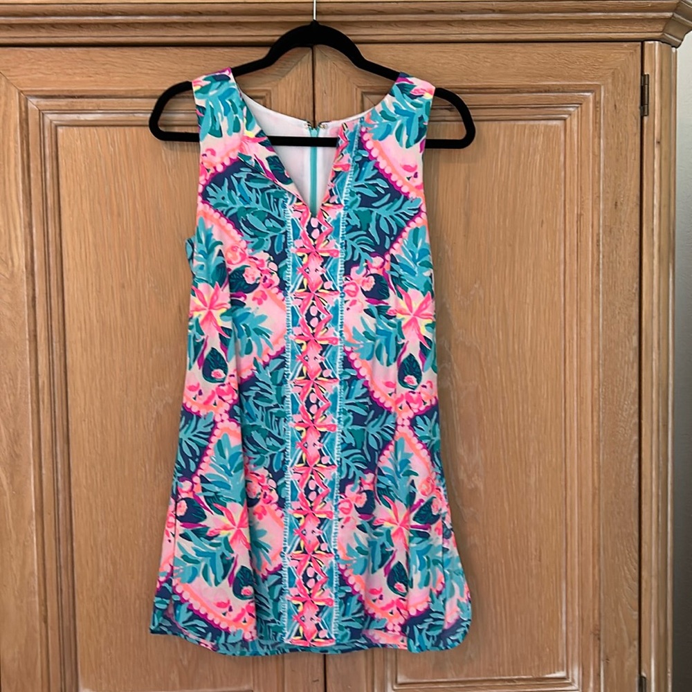 Lilly Pulitzer Tanya Romper 00 Seaside Aqua Coconut Cove